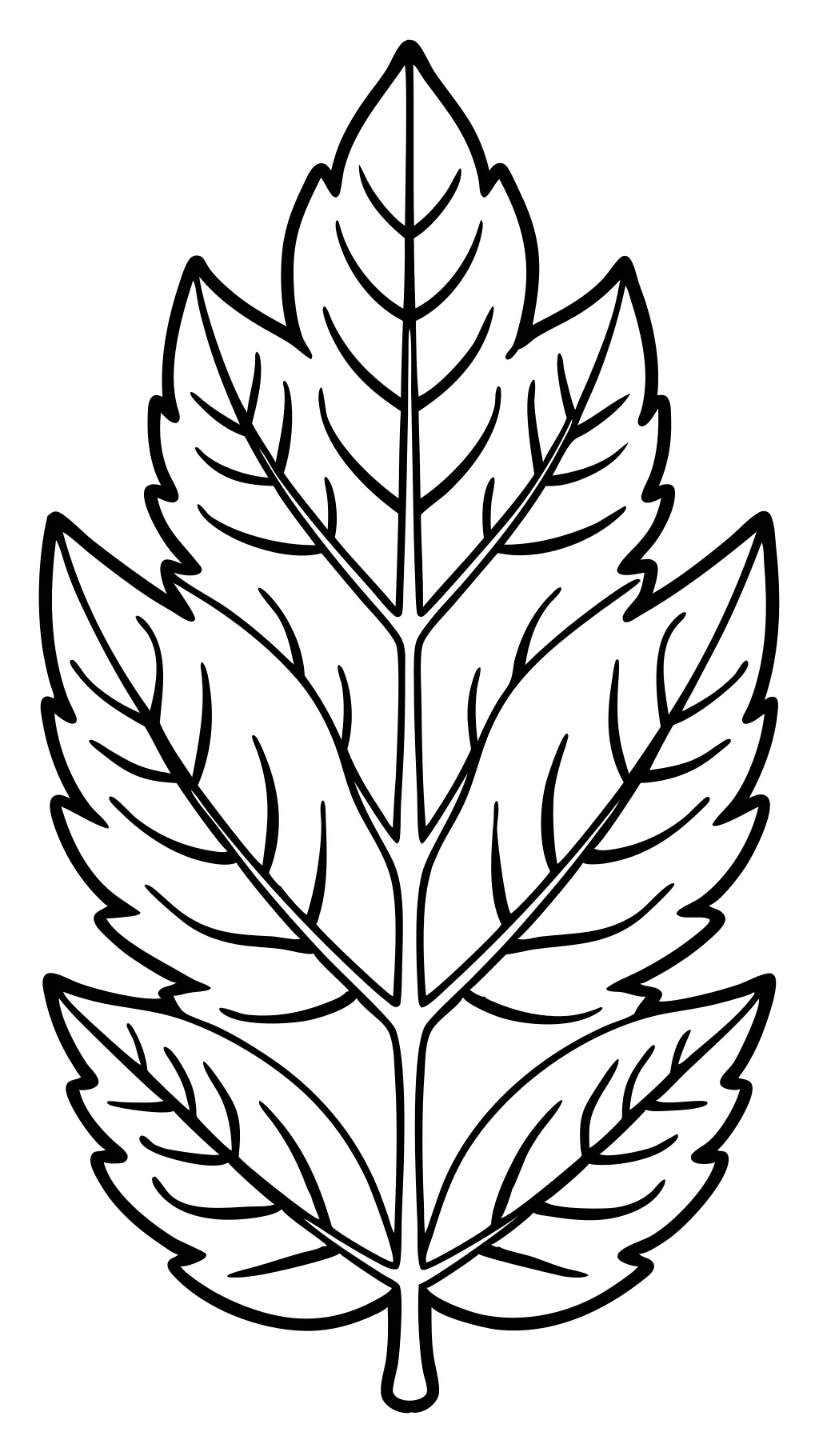 printable leaf coloring pages